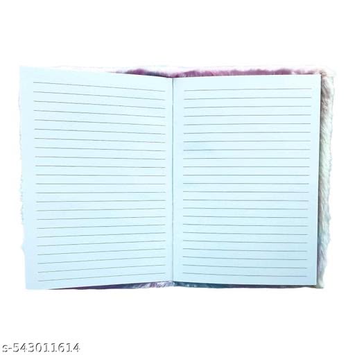 3D Squishy Plus Fur Destress Panda Notebook Diary,, Fancy Panda Diary Notepad, Diary for Girls Stylish-Ruled 120+ Pages (Pack of 1)