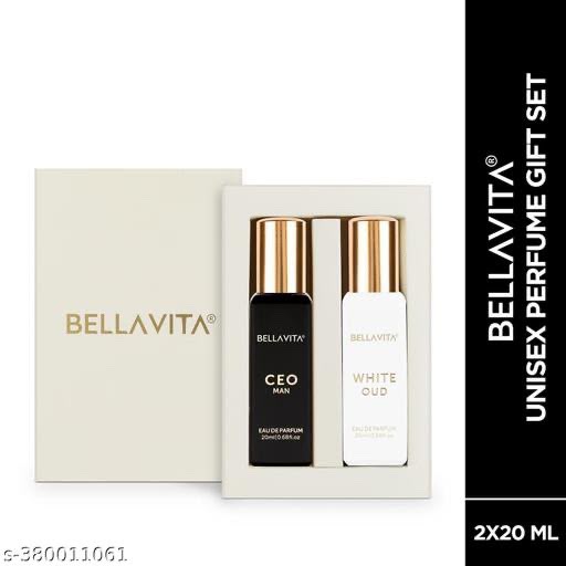 Bella Vita Luxury CEO Man 20 ml + White Oud Unisex 20 ml Perfume Gift Combo Pack for Men and Women (Pack of 2)