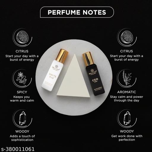 Bella Vita Luxury CEO Man 20 ml + White Oud Unisex 20 ml Perfume Gift Combo Pack for Men and Women (Pack of 2)