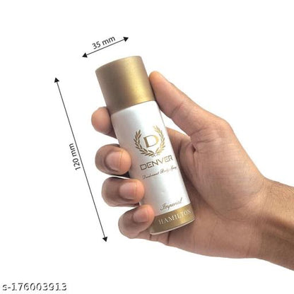 DENVER Caliber, Honour & Imperial Nano Travel Size Pack Deo Perfume Body Spray - For Men (50ml X 3 ) | Long Lasting Deodorant