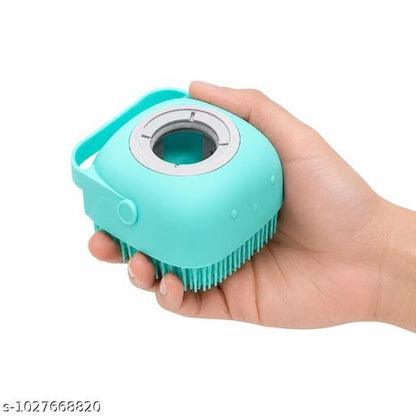 2 in 1 Silicone's Soap Dispensing Dish Scrubber Brush with Refillable Liquid Container | Kitchen Cleaning Brush | Soft Silicone's Scrubber | Multipurpose Cleaning Tool