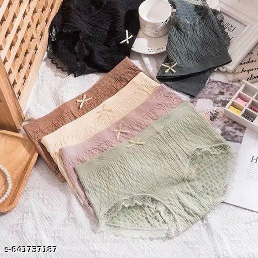 3-Pack Women's Briefs – Assorted Colors for Everyday Comfort (Pack of 3)