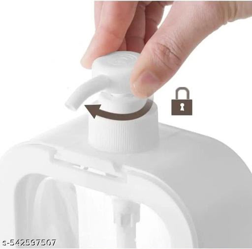 2PCS Modern Plastic Soap Dispenser Bottles with Labels | Refillable Pump Bottles for Kitchen Sink and Bathroom | Ideal for Hand Soap, Dish Soap, and Handwash
