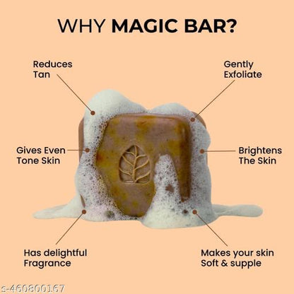 Ghar Soaps Magic Soap | With Saffron And Sandalwood | Tan-Reducing Soap For All Skin Types (200 gm)