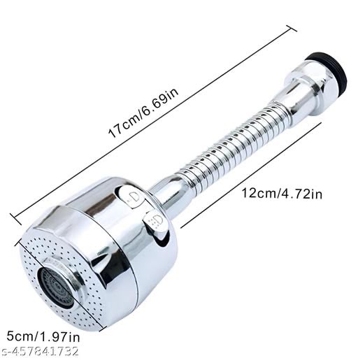 New Upgrade Demanding High Quality ABS & Steel 360 Degree Rotation Flexible Tap Extender Water Saving Sprinkler Water Faucet Sprayer Jet Spray (Pack of 1)