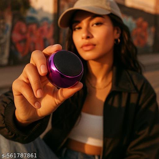 AuraEdge Orb Mini Boost Wireless Speaker – Compact Power in Your Palm (Assorted Colours)