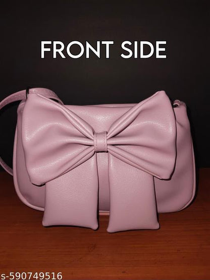 MAXO PINK BOW SLING BAG