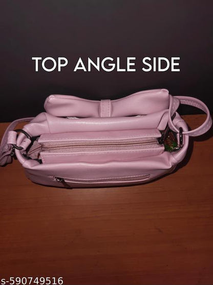 MAXO PINK BOW SLING BAG