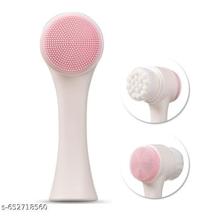 Silicone Manual Dual Face Wash Brush for Deep Pore Exfoliator Massager, Scrub Brush for Gentle Exfoliating, Deep Pore Cleansing Use For Man and Women.