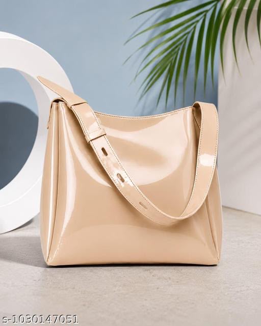 Elegant Women's Patent Leather Hobo Bag | Large Capacity Shoulder Purse | Fashion Handbag