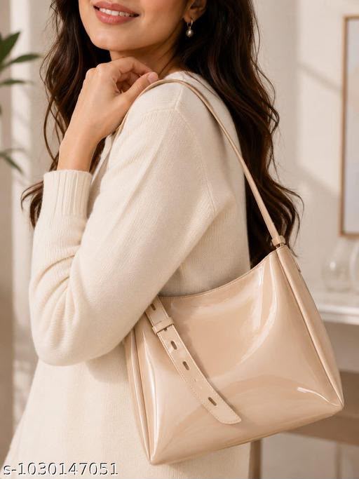 Elegant Women's Patent Leather Hobo Bag | Large Capacity Shoulder Purse | Fashion Handbag