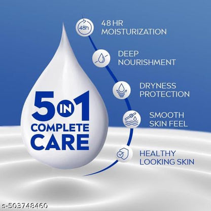 NIVEA Body Milk, Moisturizer Lotion, with Deep Moisture Serum, Almond Oil & Vitamin E,120ml pack of 3