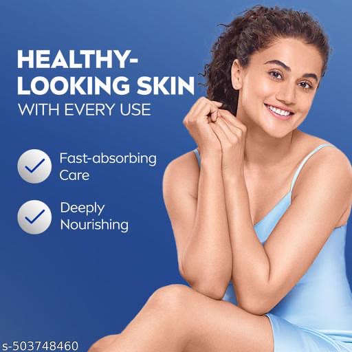 NIVEA Body Milk, Moisturizer Lotion, with Deep Moisture Serum, Almond Oil & Vitamin E,120ml pack of 3