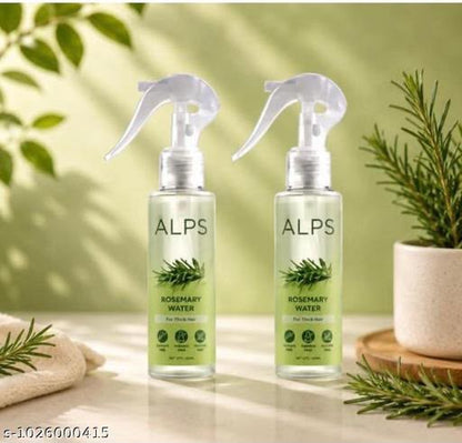 ALPS Rosemary Water Spray for Hair Growth & Scalp Care | Hair Strengthening Spray | Pack of 2 (100ml Each)