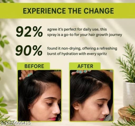 ALPS Rosemary Water Spray for Hair Growth & Scalp Care | Hair Strengthening Spray | Pack of 2 (100ml Each)