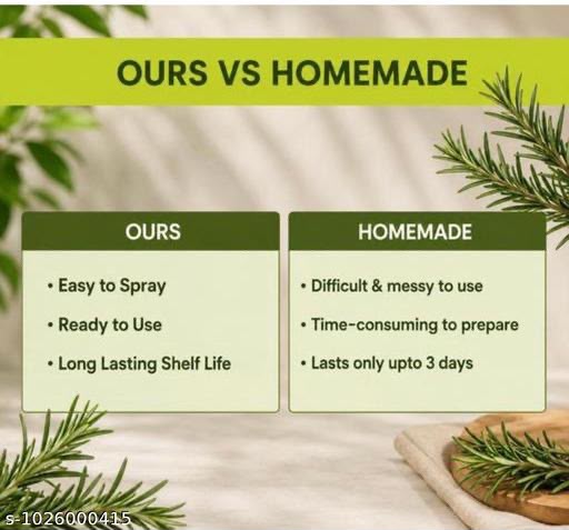 ALPS Rosemary Water Spray for Hair Growth & Scalp Care | Hair Strengthening Spray | Pack of 2 (100ml Each)