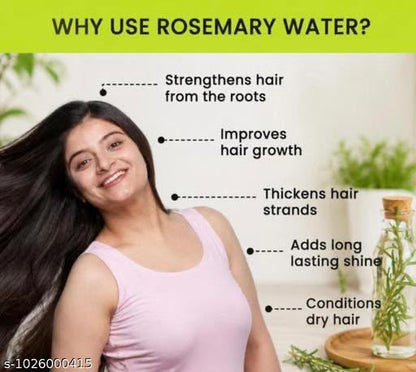 ALPS Rosemary Water Spray for Hair Growth & Scalp Care | Hair Strengthening Spray | Pack of 2 (100ml Each)