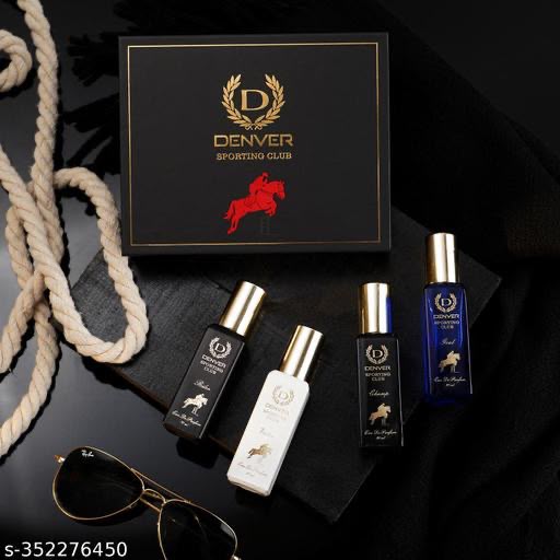 Denver Sporting Club EDP- SRK's Favorite Luxury Gift Pack for Men, 80ml (20ml x 4 Set)